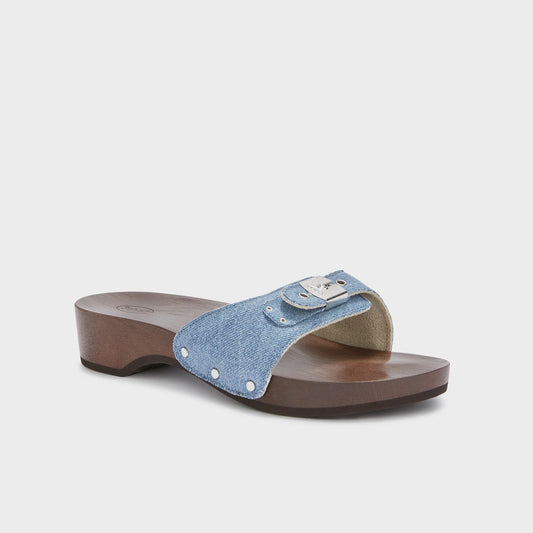 Pescura Heel Denim - Ženske papuče